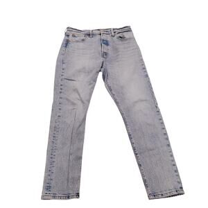 Levi's Premium Women's 501 S 29x28 Skinny Stone Washed Jeans Button Fly